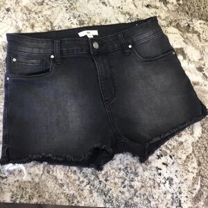 BP black shorts flower pocket stretchy booty